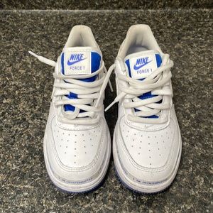 Nike Air Force One - White/Pacifier Blue Size 2Y